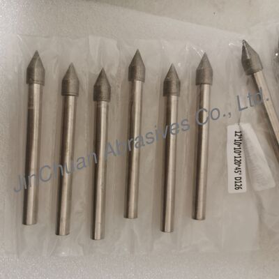 Custom-Made 12*10*10*120mm  45°-120° D126 Electroplated Grinding Bits For Cemented Carbide
