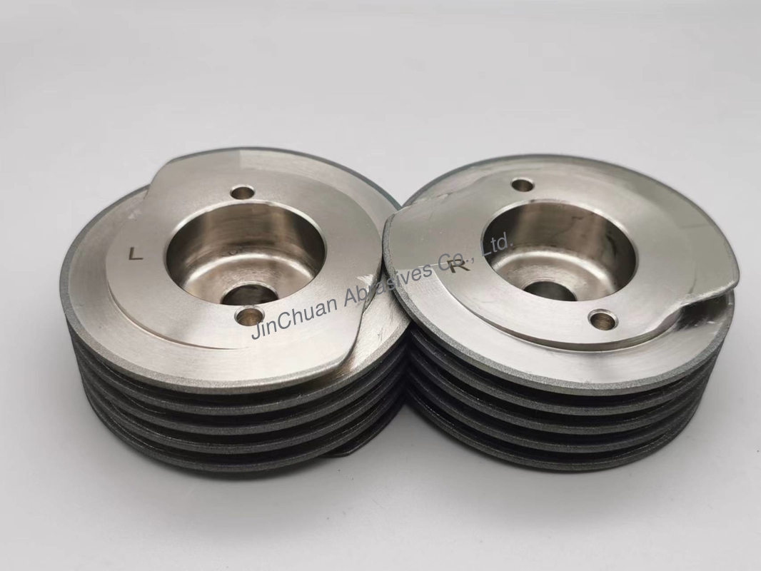 Electroplated Bonded Cbn Helical Wheels 99.06*38.1*15.93mm For Grinding Scissors