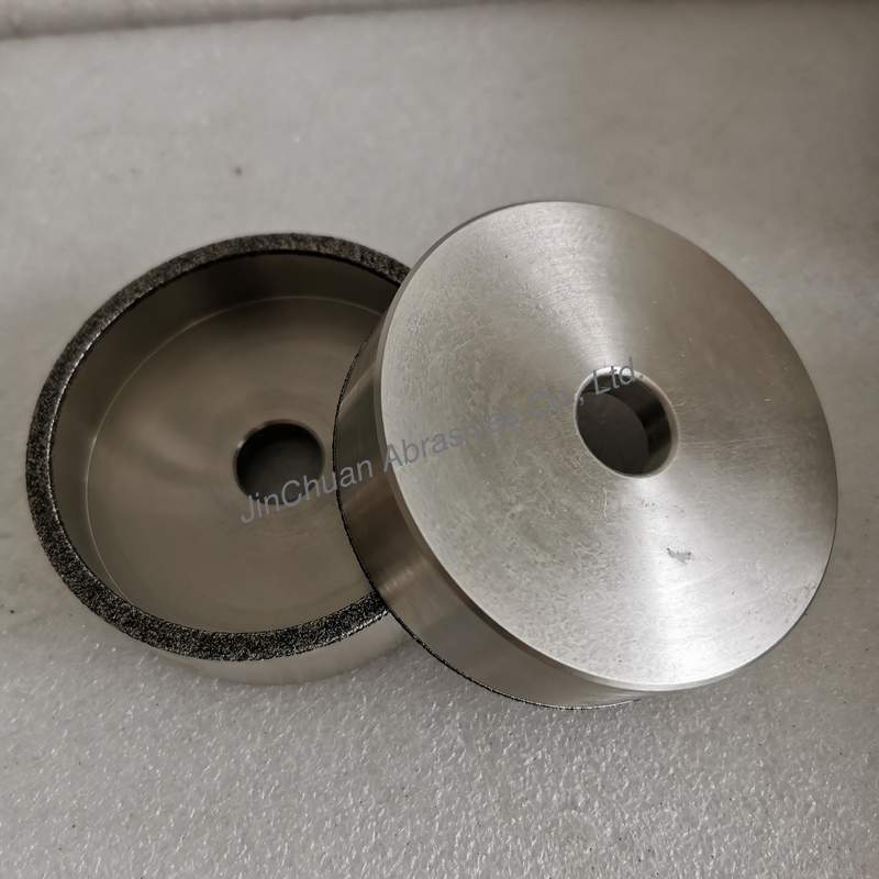 Electroplated CBN Cup-Shaped Grinding Wheel 6A2 100*30*20*5mm For Grinding Stellite Teeth