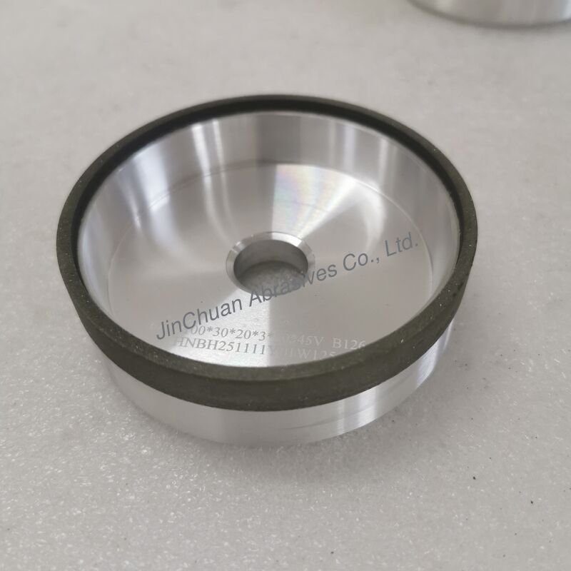 6A9 Resin  Bond CBN Grinding Wheel  100*30T*20*3*10mm Wet Grinding B126