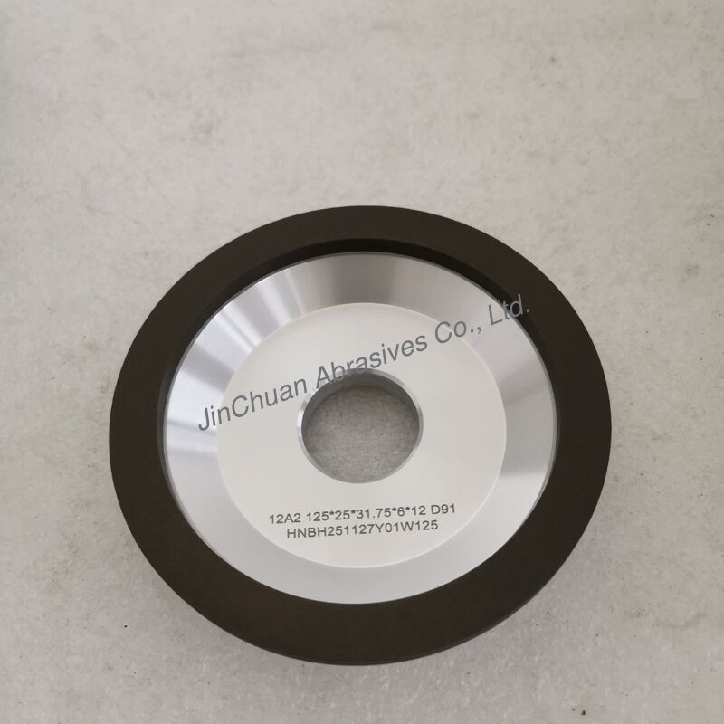 12A2 Resin  Bond Diamond Grinding Wheel  125*25T*31.75*6*12mm D91 Wet Grinding