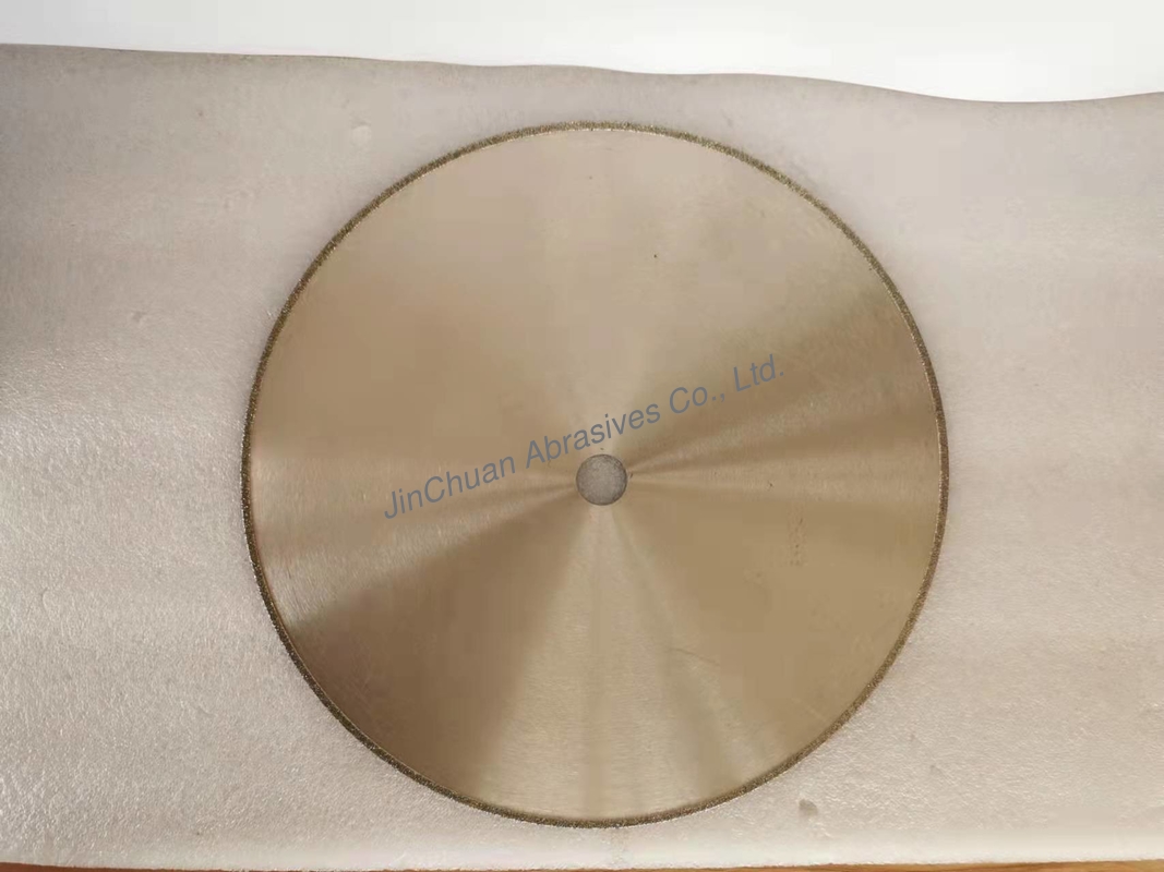 D35/40 Grits Electroplated Diamond Grinding Wheels Cutting Disc 350*4*25.4*4mm