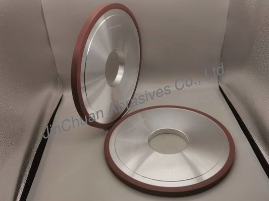 टंगस्टन कार्बाइड चाकू के लिए 250 * 76.2 * 12 * 10 मिमी राल बंधुआ डायमंड पीस व्हील