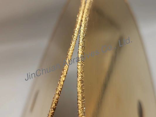 टाइटैनिक के साथ 1A1R इलेक्ट्रोप्लेटेड CBN डायमंड ग्राइंडिंग व्हील 210 * 0.8 * 20 * 2 मिमी