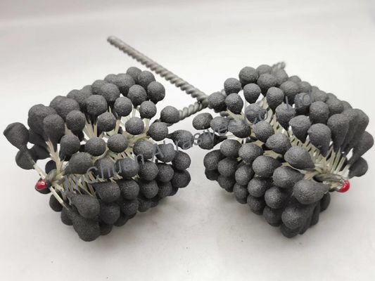 80*80*200mm फ्लेक्सिबल ऑनिंग ब्रश क्यूबिक बोरान नाइट्राइड 80 ग्रिट