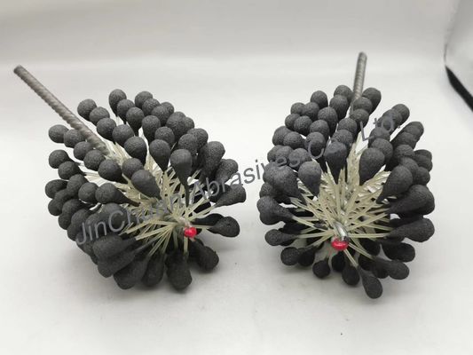 बर को हटाने के लिए 90*80*200mm 60 ग्रिट फ्लेक्स होन ब्रश