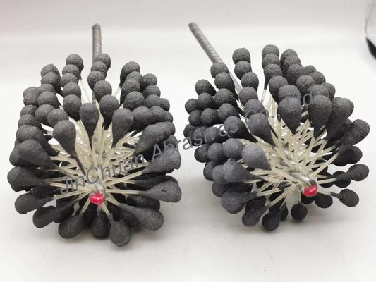 बर को हटाने के लिए 90*80*200mm 60 ग्रिट फ्लेक्स होन ब्रश