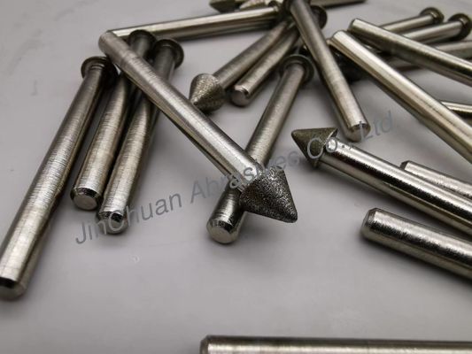 इलेक्ट्रो डिपॉजिट टिप 1k1w ग्राइंडिंग माउंटेड पॉइंट डायमंड एब्रेसिव्स D126