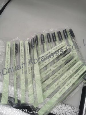 उच्च दक्षता वाले सिलिकॉन कार्बाइड गोल शनिंग ब्रश घर्षण धातु हैंडल