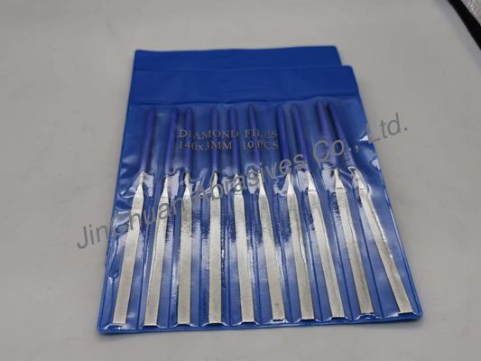 स्क्वायर इलेक्ट्रोप्लाटेड डायमंड फाइल 3*140*5*70 पीसने D200/230