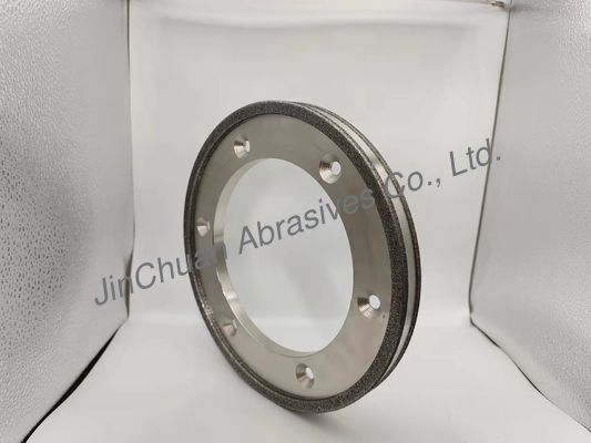 विद्युत बंधित सीबीएन पीसने वाला पहिया कास्ट आयरन के लिए 6 छेद हीरा पीसने वाला डिस्क 254 मिमी