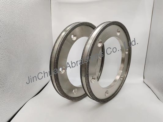 विद्युत बंधित सीबीएन पीसने वाला पहिया कास्ट आयरन के लिए 6 छेद हीरा पीसने वाला डिस्क 254 मिमी