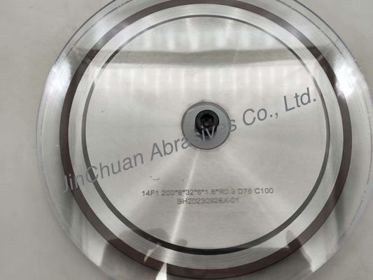 R0.9 14A1 राल बंधन कार्बाइड उपकरण पीसने के लिए हीरा पहियों