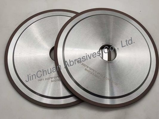 R0.9 14A1 राल बंधन कार्बाइड उपकरण पीसने के लिए हीरा पहियों