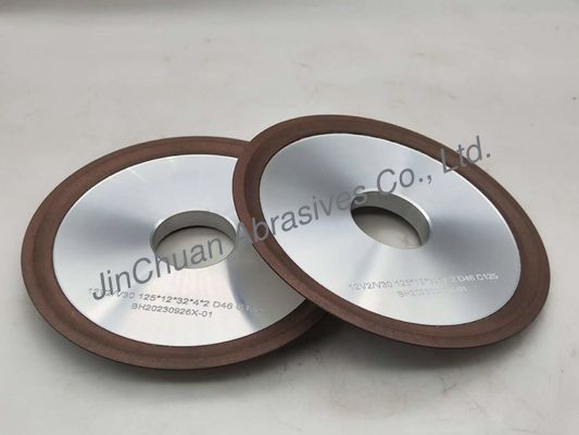 12V2 राल हीरा पीसने वाला पहिया हीरा पीसने वाला डिश आकार 30 डिग्री
