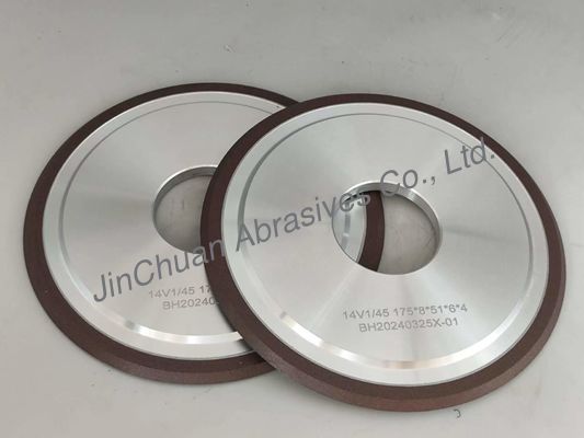 राल बंधन हीरा ग्रिडनिंग पहियों 14v1, व्यास 175, कोण 45