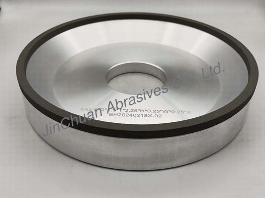 6A2 राल बंधन सीबीएन ग्राइंडिंग व्हील्स के साथ व्यास 203mm आंतरिक छेद 84mm मोटाई 51mm