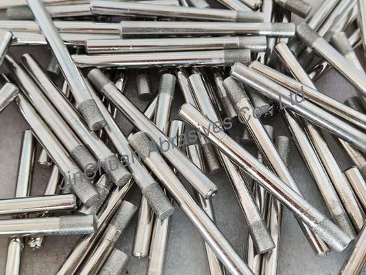 इलेक्ट्रोप्लाटेड डायमंड शार्पिंग पिन 2.3 मिमी-6.3 मिमी डायमंड ग्रिट नंबर D91