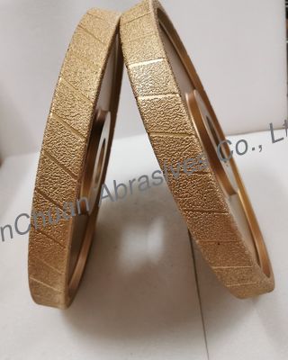 1A1 D400 मिमी वैक्यूम ब्रेज़्ड डायमंड ग्राइंडिंग व्हील