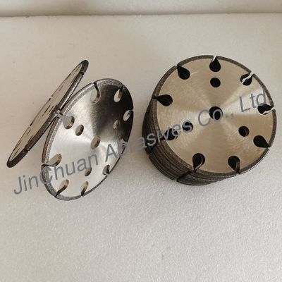 B80/100 145*4.8 * 16 *6 मिमी डायनासॉ CBN चक्रवात पीसने के पहिये चेन सॉ के तेज करने के लिए