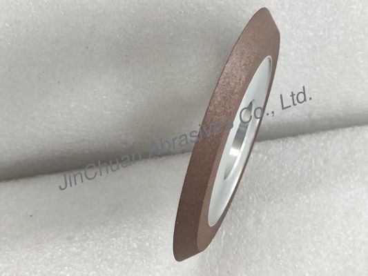 1V1 45 डिग्री Reinoid डायमंड व्हील 100 मिमी गीला काम राल बंधा हुआ डायमंड व्हील