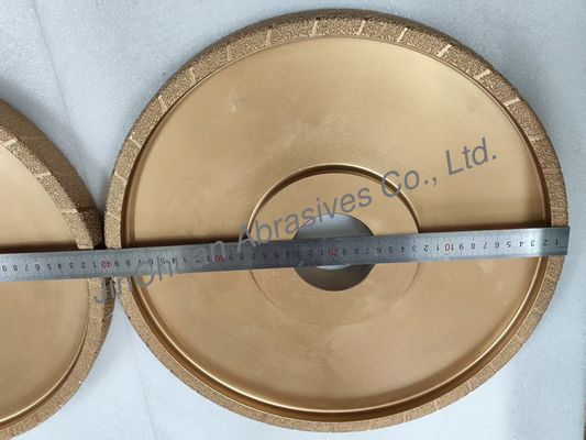 400 मिमी कच्चे अनाज वैक्यूम ब्रेज़्ड डायमॉन्ग व्हील डी25/30 कास्ट आयरन के लिए पीसने का पहिया