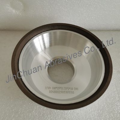 11V9 100*35*31.75*3*10 मिमी D91 राल बंधन हीरा पीसने वाला पहिया