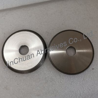 एम्बर कस्टम-मेड 105*6*22.23mm*R1.39R4.49 B80/100 CBN बैंड सॉ के लिए पीस पहिया