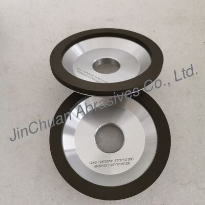 12A2 राल बंधन हीरा पीस पहिया 125*25T*31.75*6*12 मिमी D91 गीला पीस