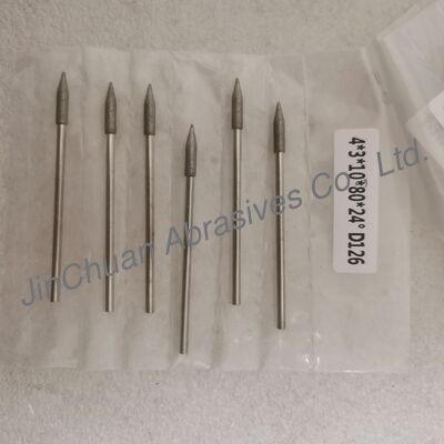 कस्टम-मेड 4*3*10*80 मिमी 17°-120° D126 सिमेंट कार्बाइड के लिए इलेक्ट्रोप्लाटेड ग्राइंडिंग बिट्स