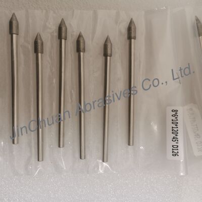 कस्टम-मेड 8*6*10*120 मिमी 30°-120° D126 सीमेंट कार्बाइड के लिए इलेक्ट्रोप्लाटेड पीस बिट्स