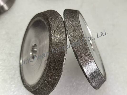 एम्बर रंग सीबीएन इलेक्ट्रोप्लेटेड व्हील के साथ इलेक्ट्रो बॉन्डेड ग्राइंडिंग और चैम्फरिंग व्हील्स