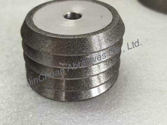 एम्बर रंग सीबीएन इलेक्ट्रोप्लेटेड व्हील के साथ इलेक्ट्रो बॉन्डेड ग्राइंडिंग और चैम्फरिंग व्हील्स