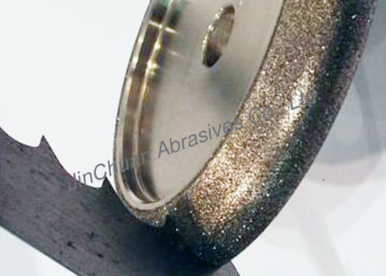 लकड़ी के खंभे 10/30 आठ इंच CBN शार्पनिंग व्हील्स / हाई शार्पनेस इलेक्ट्रोप्लेटेड ग्राइंडिंग व्हील का इस्तेमाल किया