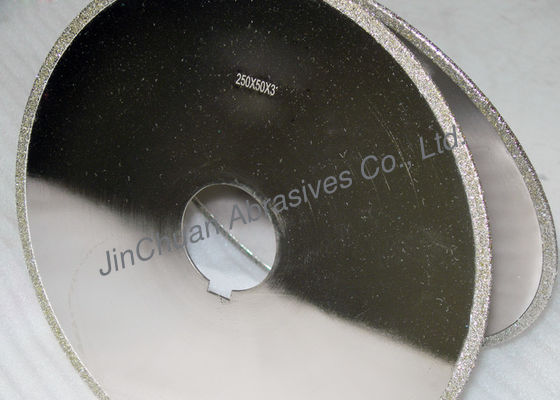 उच्च शक्ति अपघर्षक इलेक्ट्रोलेटेड डायमंड ब्लेड / 10 इंच डायमंड शार्पनिंग डिस्क