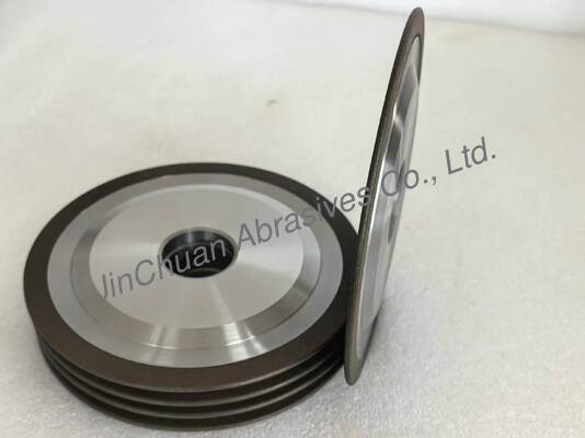 150mm रेज़िन बॉन्ड सीबीएन ग्राइंडिंग व्हील, 32mm इनर होल और HSS टूल शार्पनिंग के लिए 1.3mm से 4.0mm सीबीएन लेयर के साथ