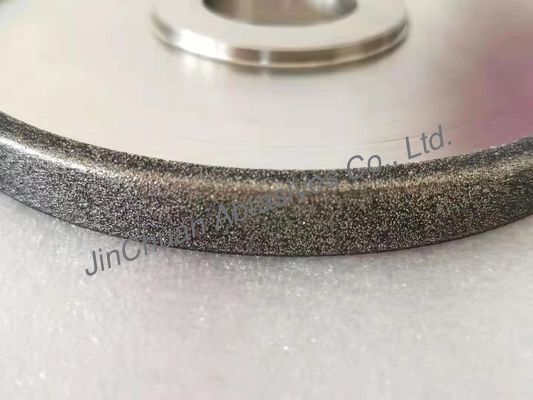 1A1 इलेक्ट्रोप्लेटेड ग्राइंडिंग CBN डायमंड व्हील 152 * 12.7 * 34.93 * 5 B80 / 100