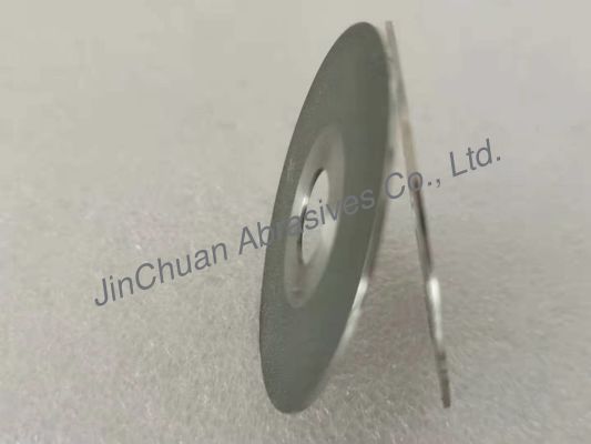 कीमती पत्थरों के लिए 1A1 इलेक्ट्रोप्लेटेड डायमंड व्हील 50 * 0.8 * 12.7 * 13 D600