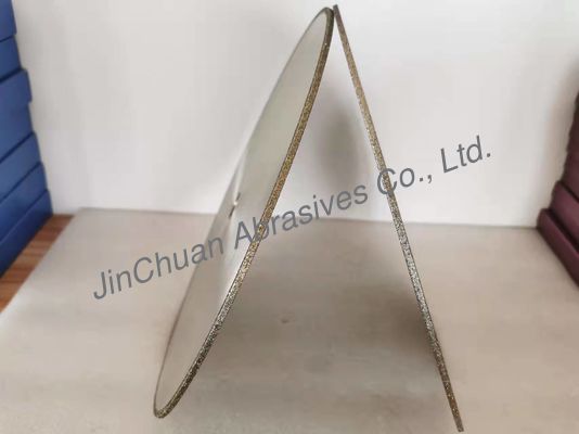 D35/40 ग्रिट्स इलेक्ट्रोप्लेटेड डायमंड ग्राइंडिंग व्हील्स कटिंग डिस्क 350*4*25.4*4mm